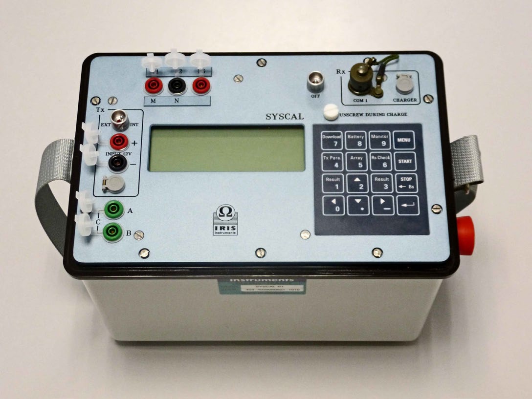 Resistivímetro Syscal R1 Plus SW72 de Iris Instruments